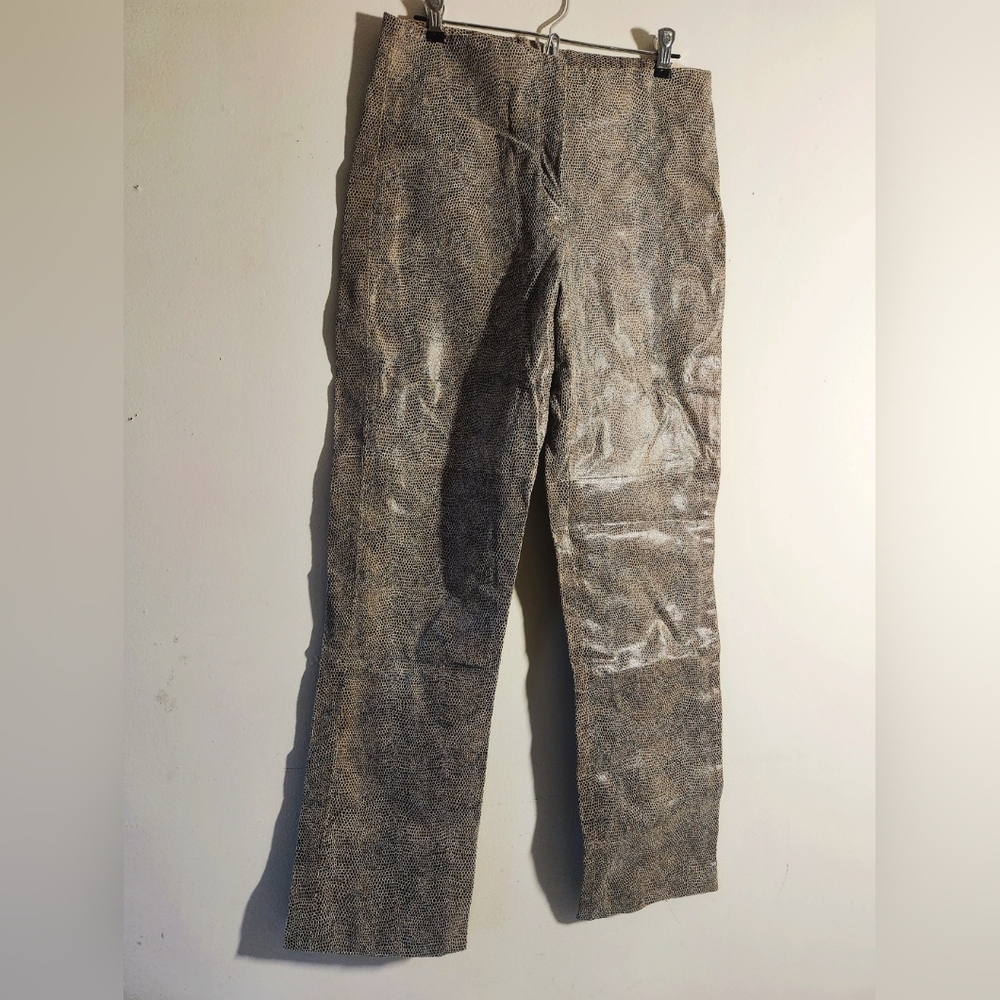 Brandon Thomas Vintage Snakeskin Leather Pants